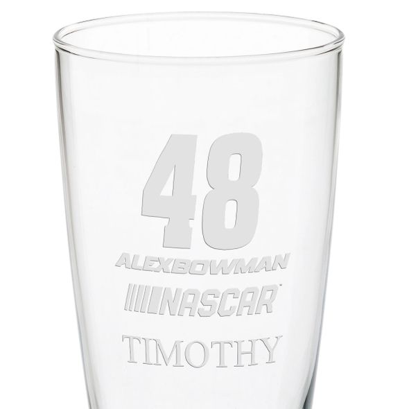 Alex Bowman 20 oz Pilsner Glass - Image 3