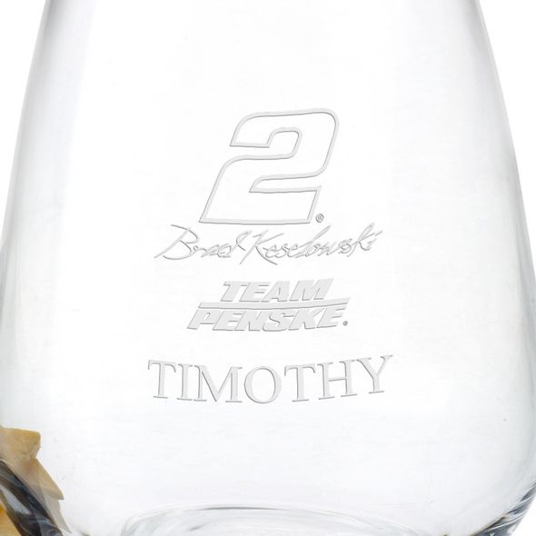 Brad Keselowski Stemless Wine Glass - Image 3