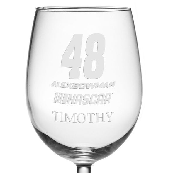 Alex Bowman Red Wine Glass - Image 3
