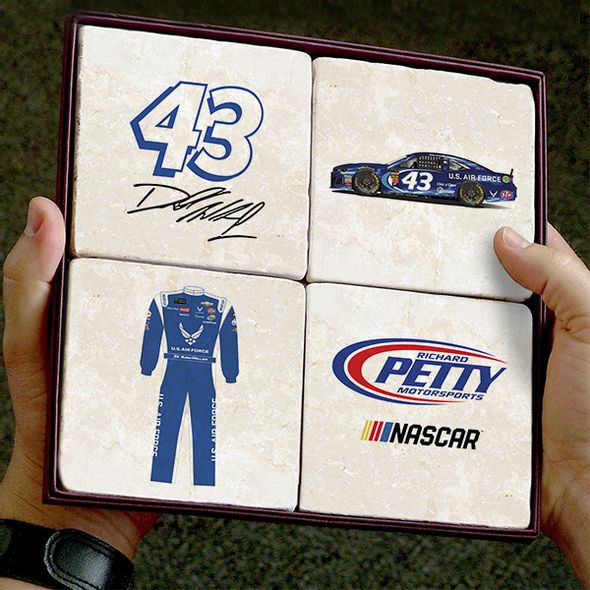 Bubba Wallace Marble Coasters