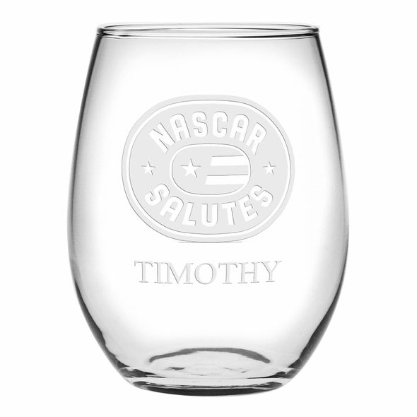 NASCAR Salutes 22 oz Stemless Wine Glass