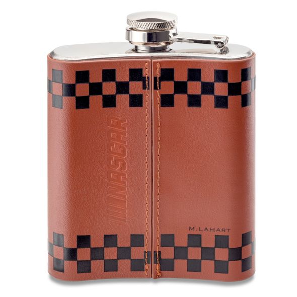 Kyle Larson Retro Leather Flask - Image 3