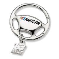Ryan Blaney Steering Wheel Key Ring with #12 Charm