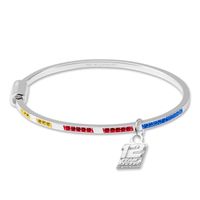 Ryan Blaney Sterling Silver Bangle with #12 Charm