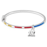 Kyle Busch Sterling Silver Bangle with #18 Charm