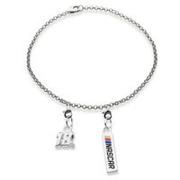 Kyle Busch #18 Sterling Silver Bracelet with Two Charms