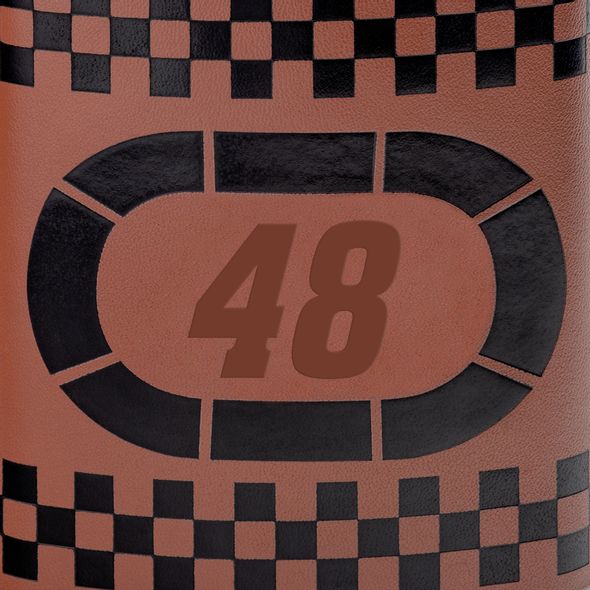 Jimmie Johnson Retro Leather Flask - Image 2