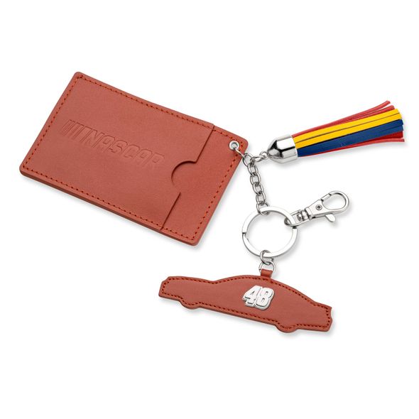 Jimmie Johnson Leather Card Holder and Key Ring