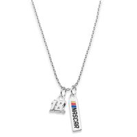 Kyle Busch #18 Sterling Silver Necklace with Two Charms