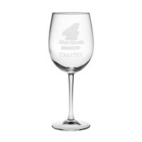 Kevin Harvick Red Wine Glass
