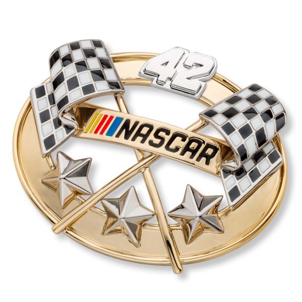Kyle Larson Brooch Pin with #42