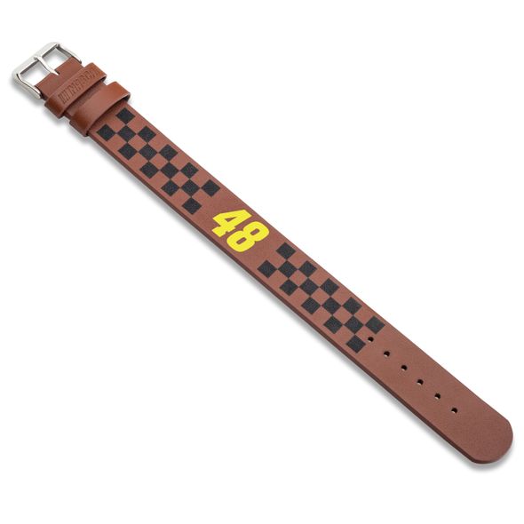 Jimmie Johnson Leather Cuff Bracelet with #48