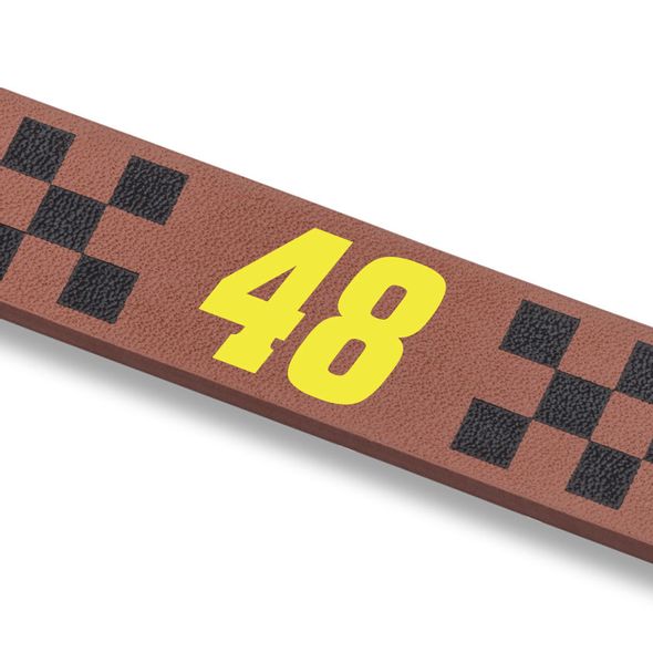 Jimmie Johnson Leather Cuff Bracelet with #48 - Image 2