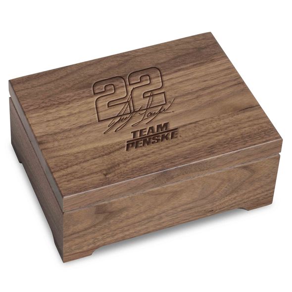 Joey Logano Solid Walnut Collector's Box