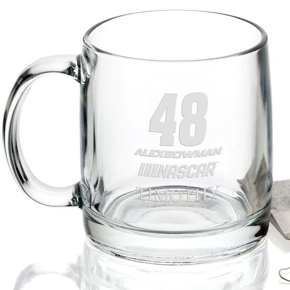 Alex Bowman Glass Coffee Mug - Image 2