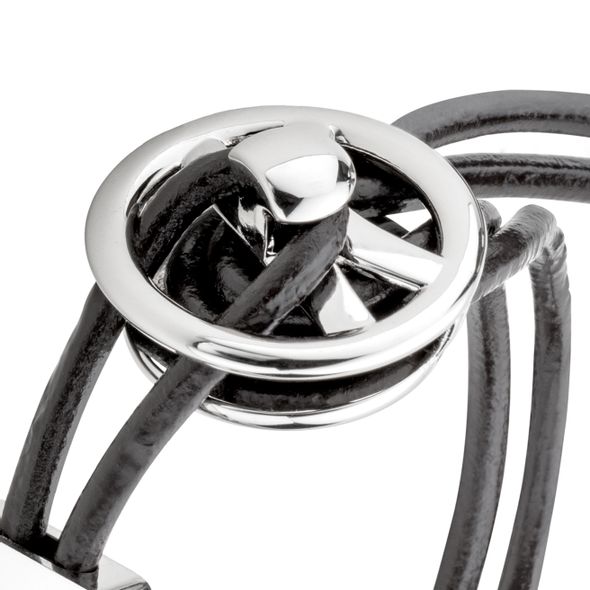 Dale Earnhardt Jr. #88 Leather Cord Bracelet with Steering Wheel - Image 3