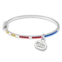 NASCAR Sterling Silver Bangle with EST. 1948 Charm