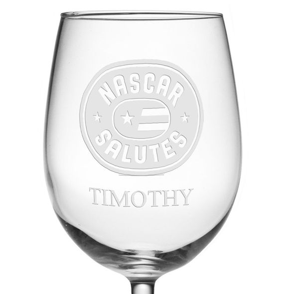 NASCAR Salutes 22 oz Red Wine Glass - Image 3