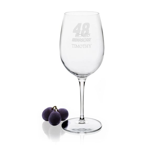Jimmie Johnson Red Wine Glass