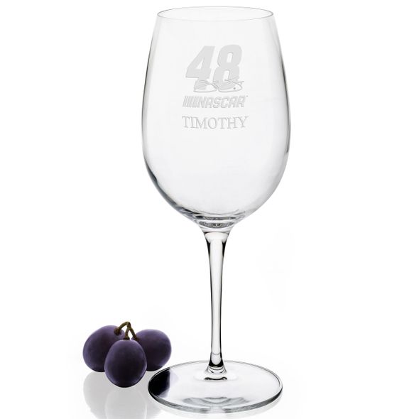 Jimmie Johnson Red Wine Glass - Image 2