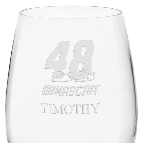 Jimmie Johnson Red Wine Glass - Image 3