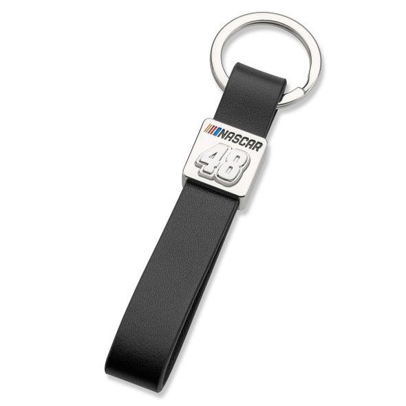 Jimmie Johnson #48 Leather Strap Key Ring