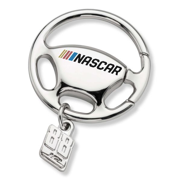 Dale Earnhardt Jr. Steering Wheel Key Ring with #88 Charm