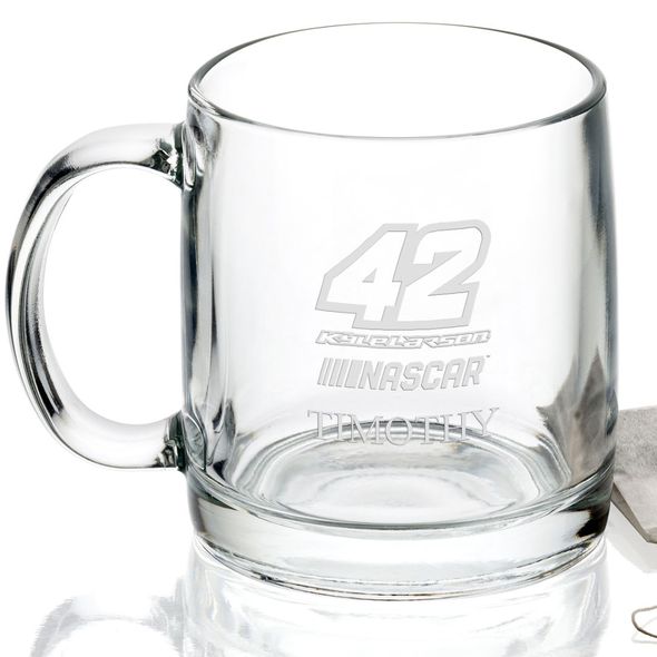 Kyle Larson Glass Coffee Mug - Image 2