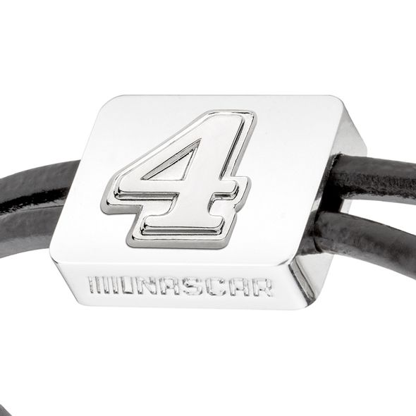 Kevin Harvick #4 Leather Cord Bracelet with Steering Wheel - Image 2