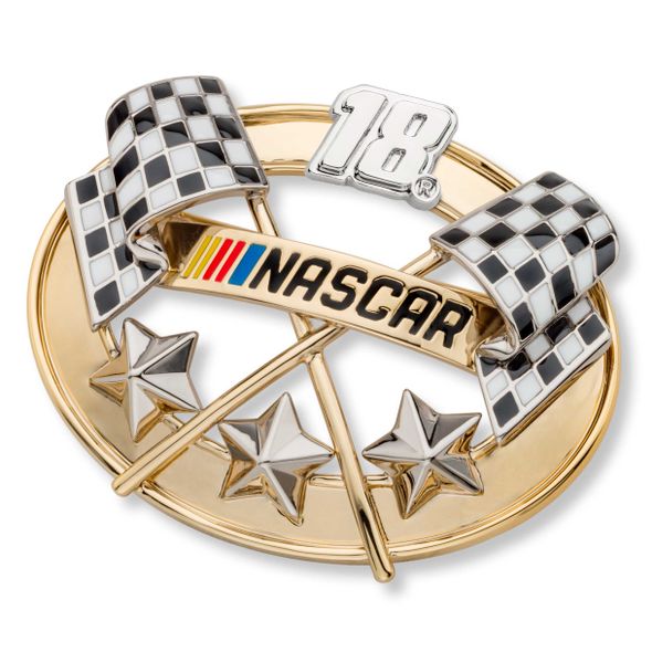 Kyle Busch Brooch Pin with #18