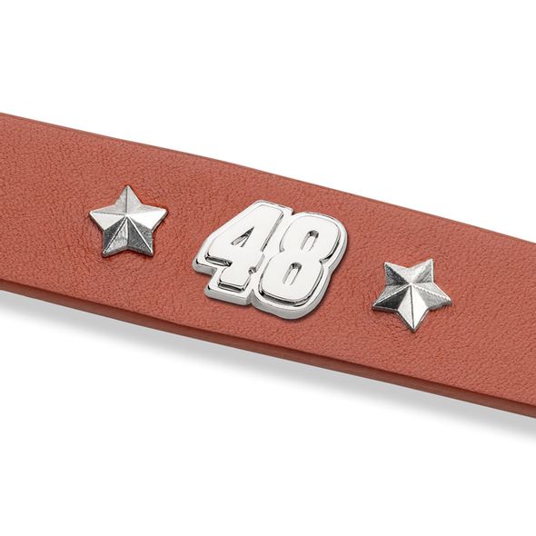 Alex Bowman Leather Bracelet with #48 Rivet - Image 2