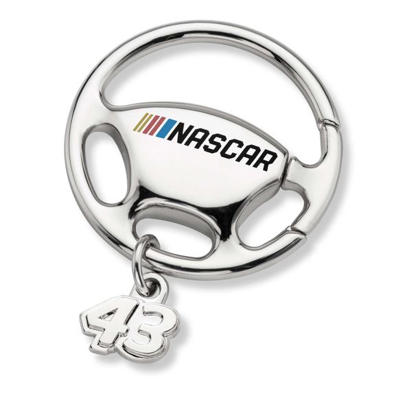 Erik Jones Steering Wheel Key Ring with #43 Charm - Image 1