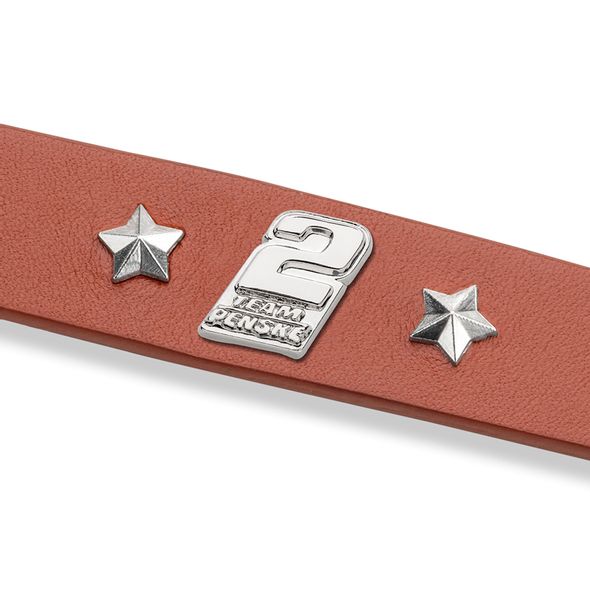 Brad Keselowski Leather Bracelet with #2 Rivet - Image 2