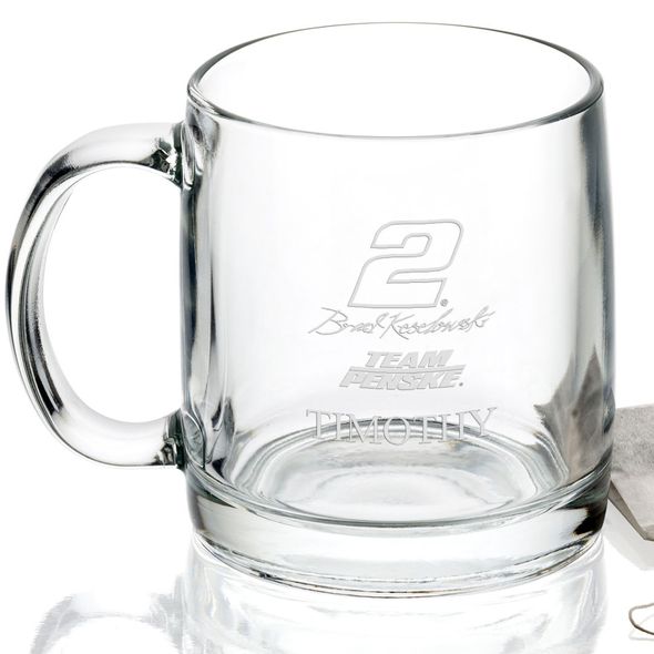 Brad Keselowski Glass Coffee Mug - Image 2