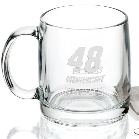 Jimmie Johnson Glass Coffee Mug - Image 2