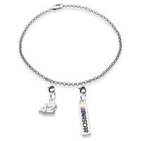 Ross Chastain #42 Sterling Silver Anklet with Two Charms