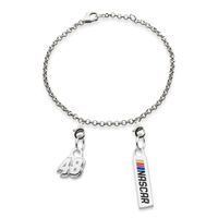 Alex Bowman #48 Sterling Silver Anklet with Two Charms