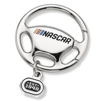 NASCAR Steering Wheel Key Ring with EST.1948 Charm