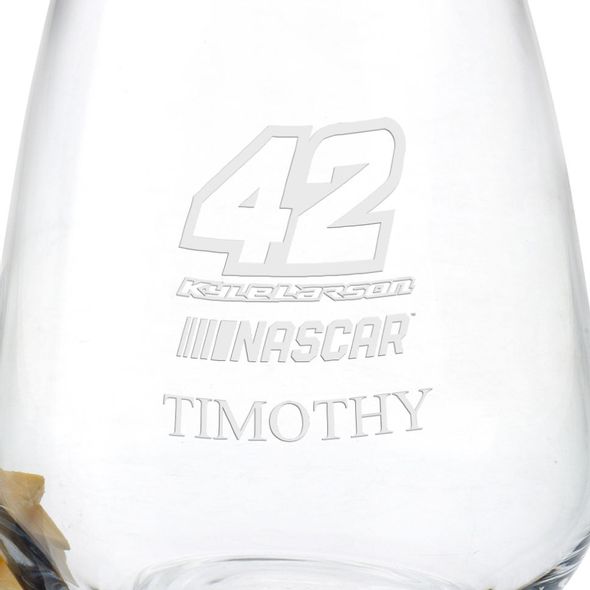 Kyle Larson Stemless Wine Glass - Image 3