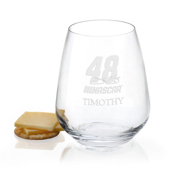 Jimmie Johnson Stemless Wine Glass
