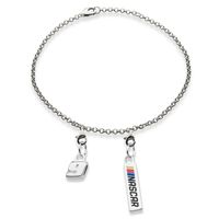 Chase Elliott #9 Sterling Silver Bracelet with Two Charms