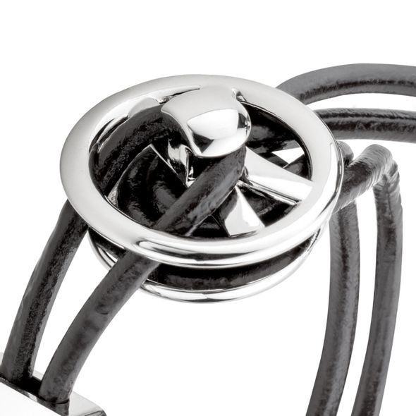 Kyle Larson #42 Leather Cord Bracelet with Steering Wheel - Image 3
